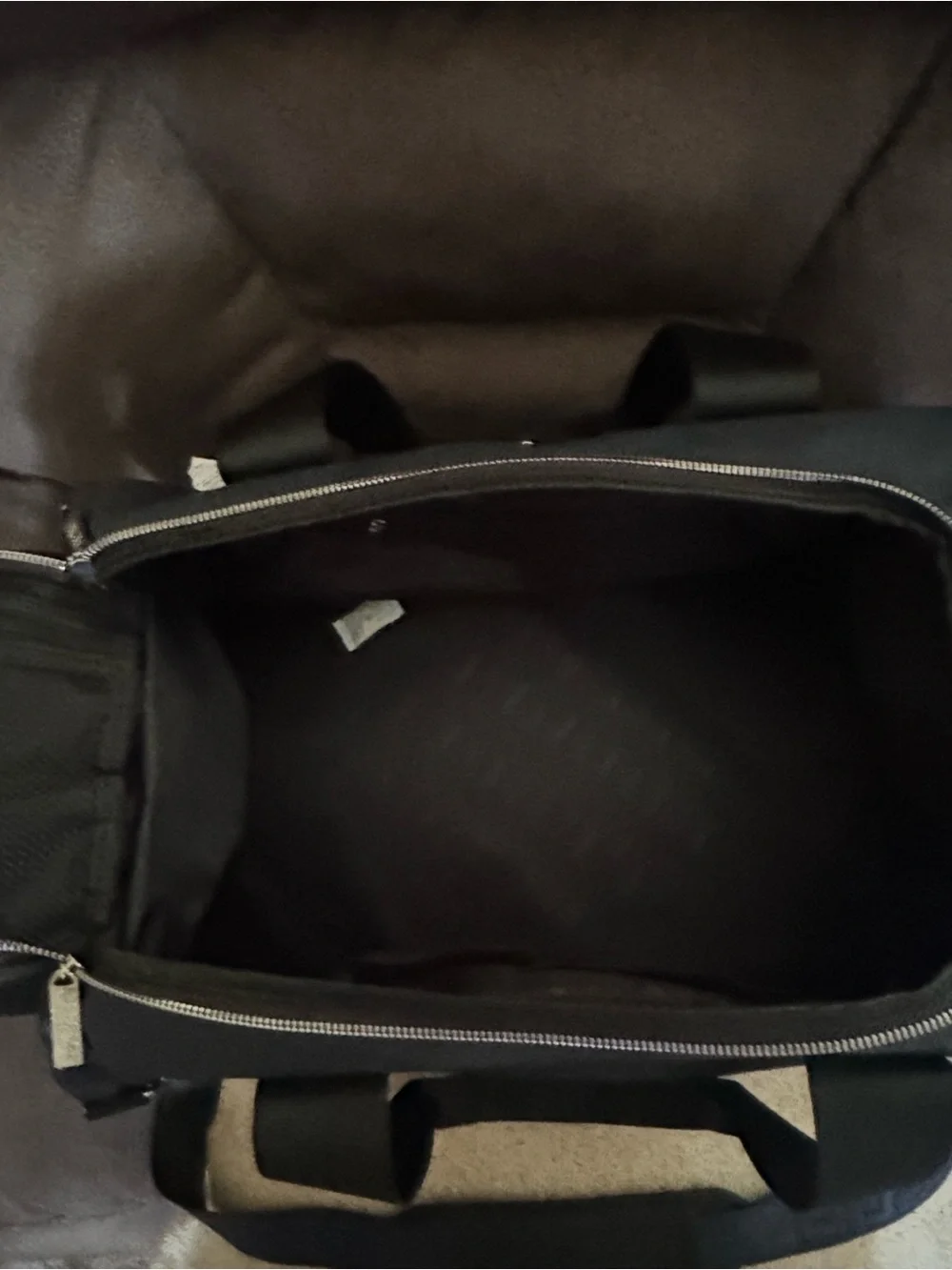 NWT Versace Parfums Men's Navy/Black Weekender Duffel Bag/Convertible Backpack